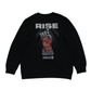 'RISE' Graphic Sweatshirt in Black *Limited Pcs*