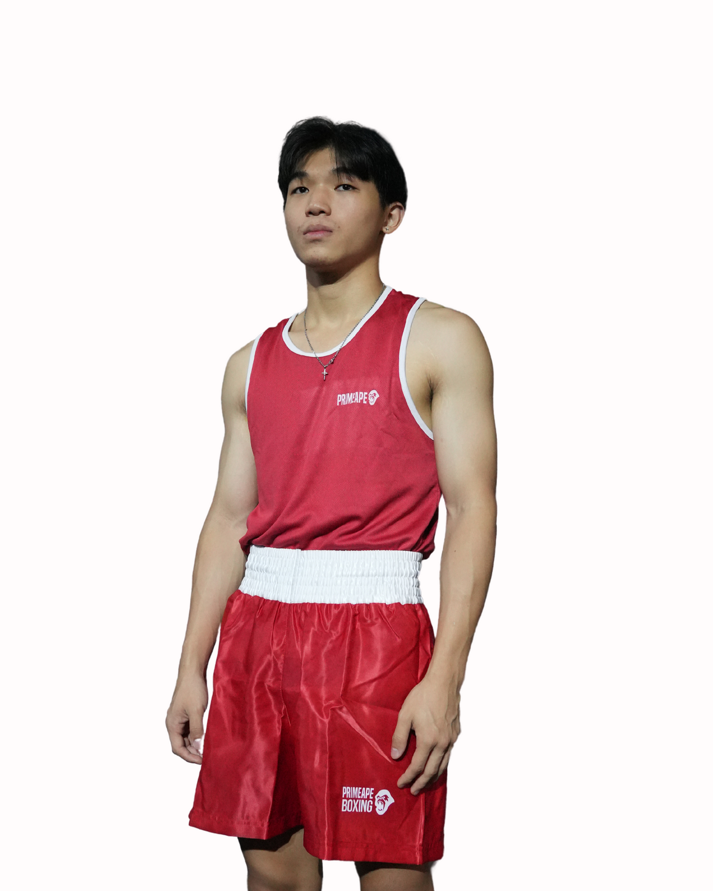 Reversible Boxing Competition Tank (Red/Blue)