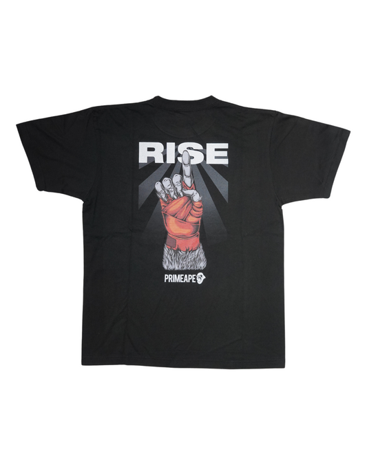 'RISE' Graphic Tee in Black