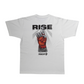 'RISE' Graphic Tee in White