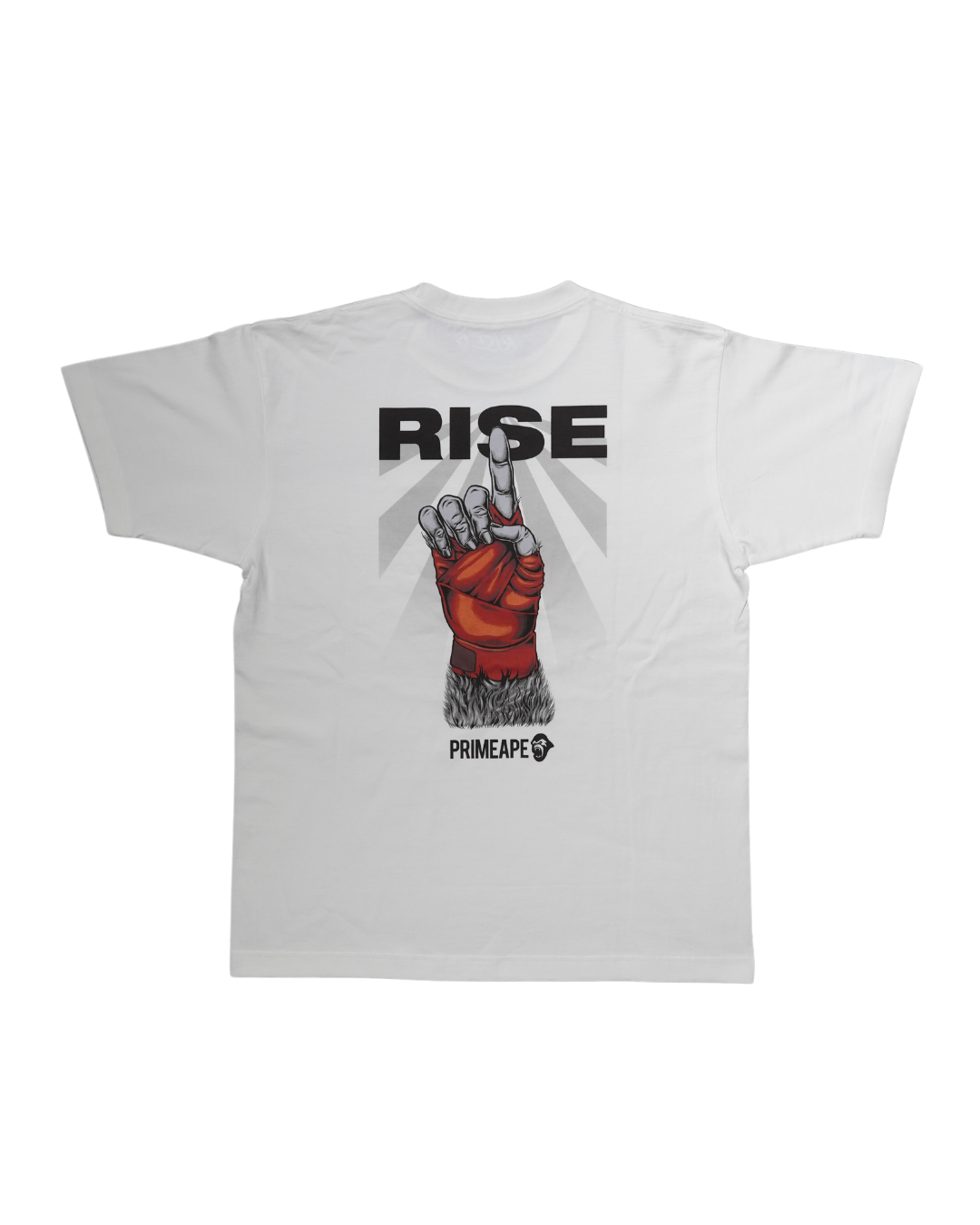 'RISE' Graphic Tee in White