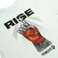 'RISE' Graphic Tee in White