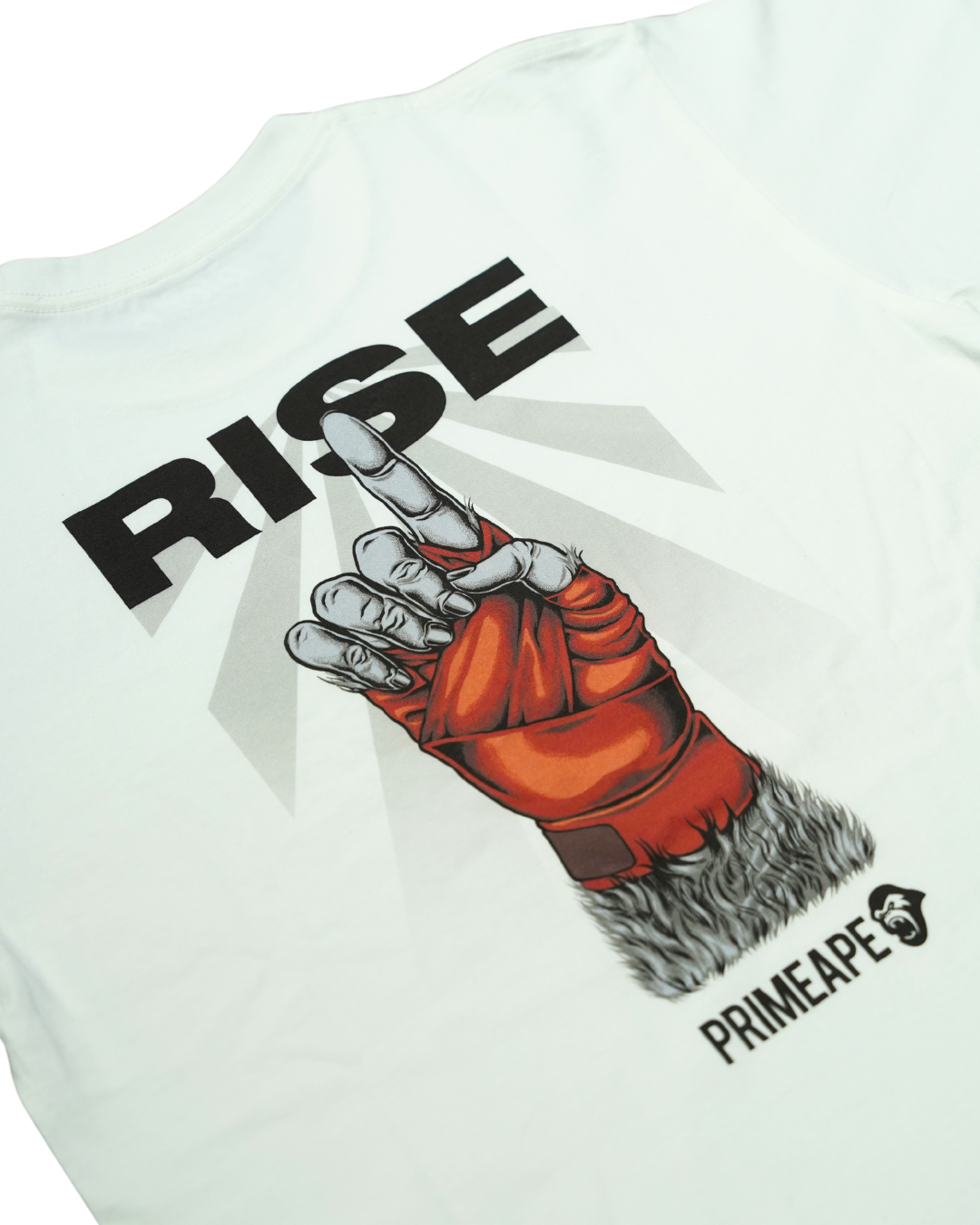 'RISE' Graphic Tee in White