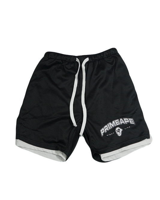 'Fight Life' Mesh 2-in-1 shorts