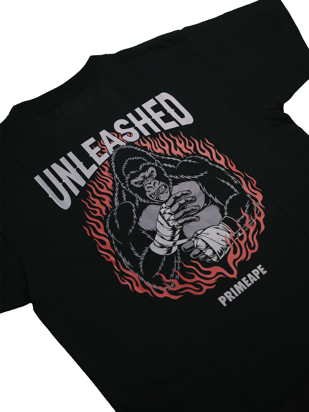 UNLEASHED oversized tee in black