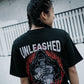 UNLEASHED oversized tee in black
