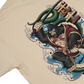 SAMURAI oversized tee in beige