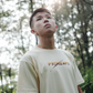 SAMURAI oversized tee in beige