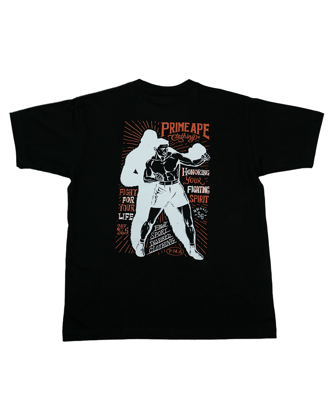 Boxing Graphic Tee in black