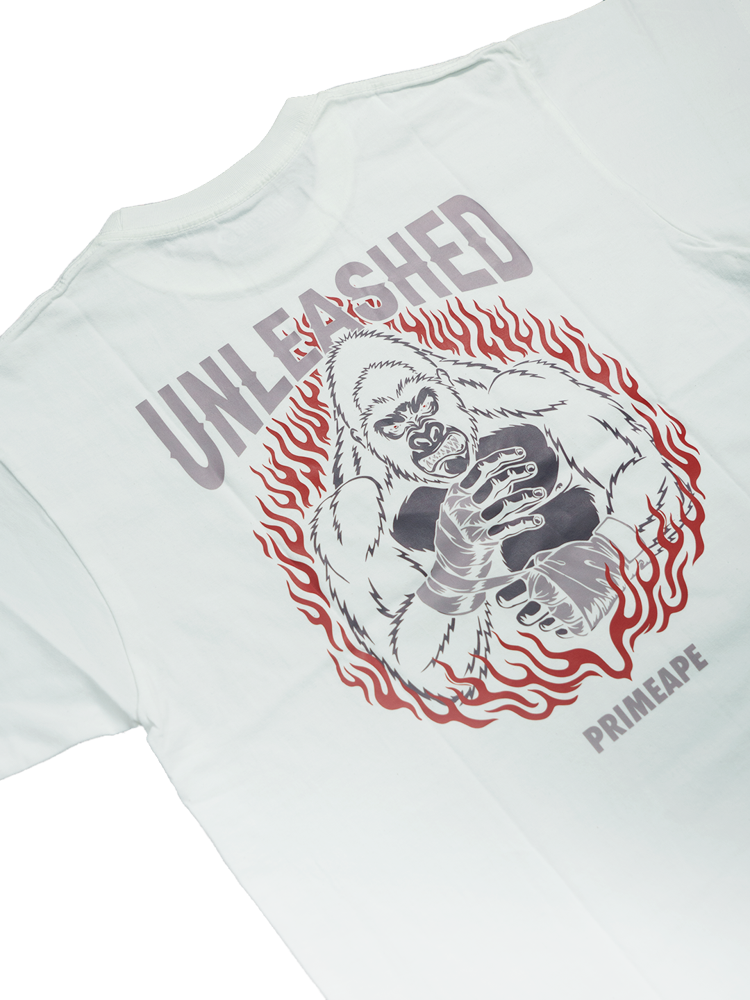 UNLEASHED oversized tee in white