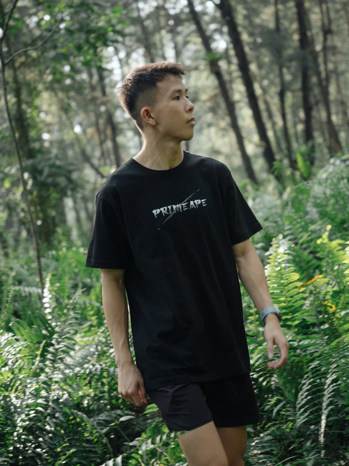 SAMURAI oversized tee in black