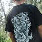 SAMURAI oversized tee in black